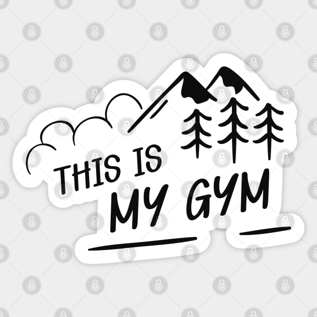 Climbing - This is my gym Sticker by KC Happy Shop